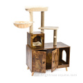 Reka Bentuk Baru Produk Kucing Borong Modern Cat Scratch Tree Cat Furniture Condo Tower Tower Box